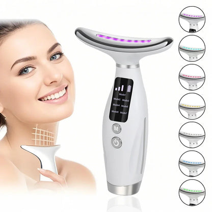 7-Color EMS Microcurrent Facial & Neck Massager