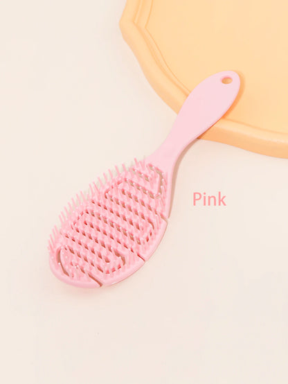 Hollow Ribbed Oval Scalp Massage Comb