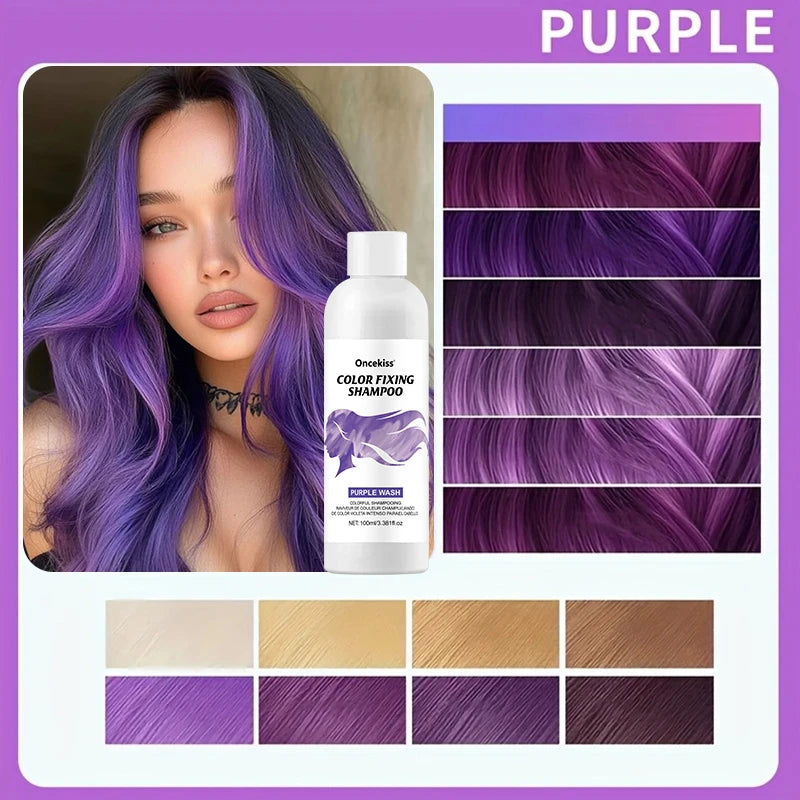 Semi-Permanent Color Protecting Hair Coloring Shampoo