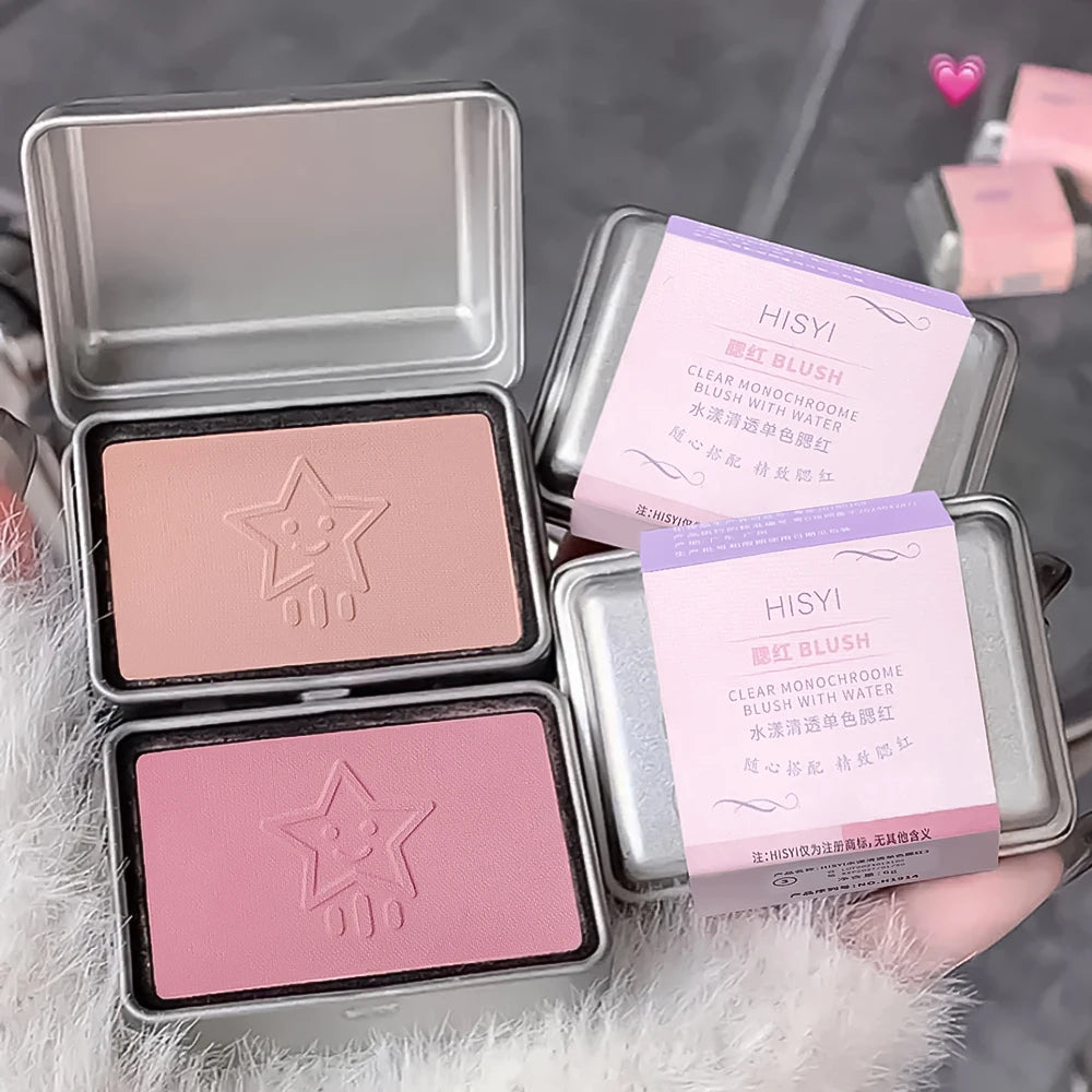 Low-Saturation Nude Pink Monochrome Blush