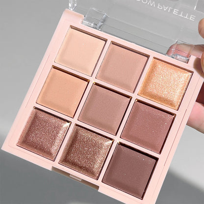 Nine-Color Milk Tea Eyeshadow Palette
