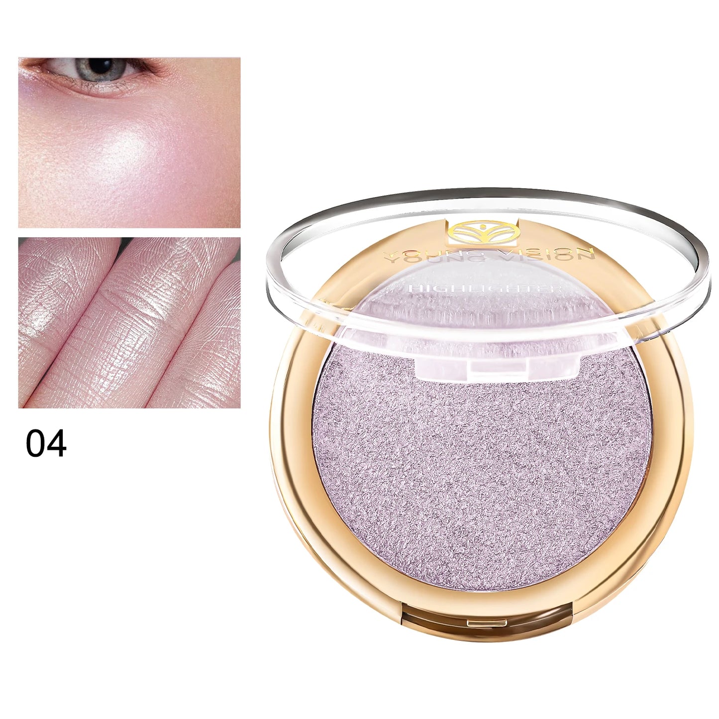 6-Color Pearl Shimmer Highlighter Palette