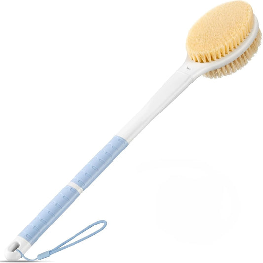 Dual-Bristle Long-Handle Back Scrubber Brush