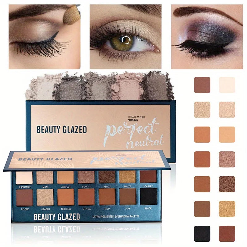 14-Color Matte Nude Eyeshadow Palette