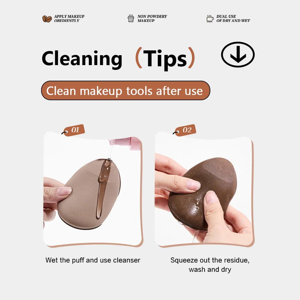 Two-Pack Soft Powder Puff Set