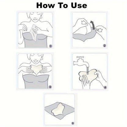 Reusable Silicone Chest Wrinkle Patches