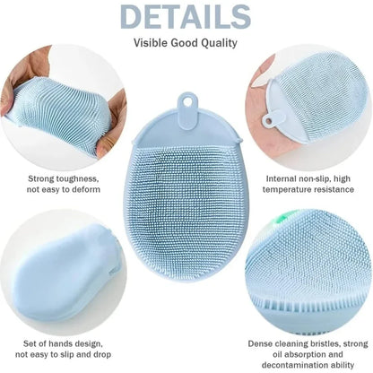 Silicone Exfoliating Bath Brush Towel