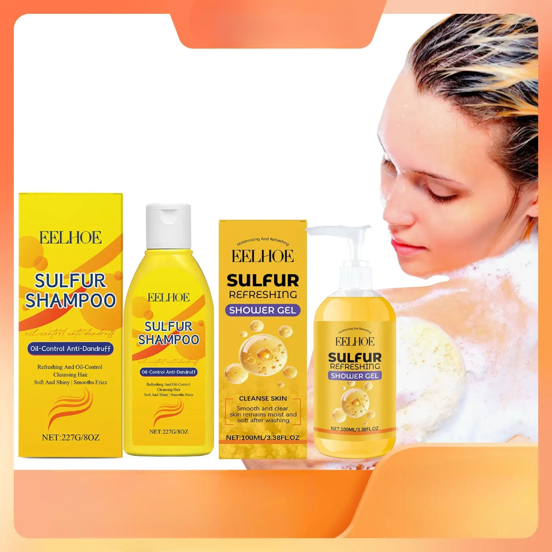 Sulfur Shampoo and Shower Gel Set