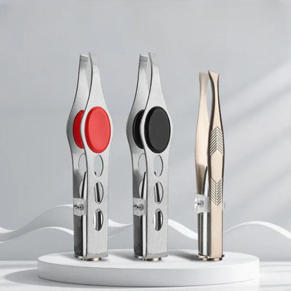 LED Stainless Steel Eyebrow Tweezer